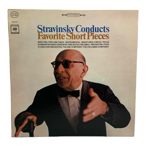 LP Igor Stravinsky - Stravinsky Conducts Favorite Short Pieces Vinyl Record - Picture 1 of 2